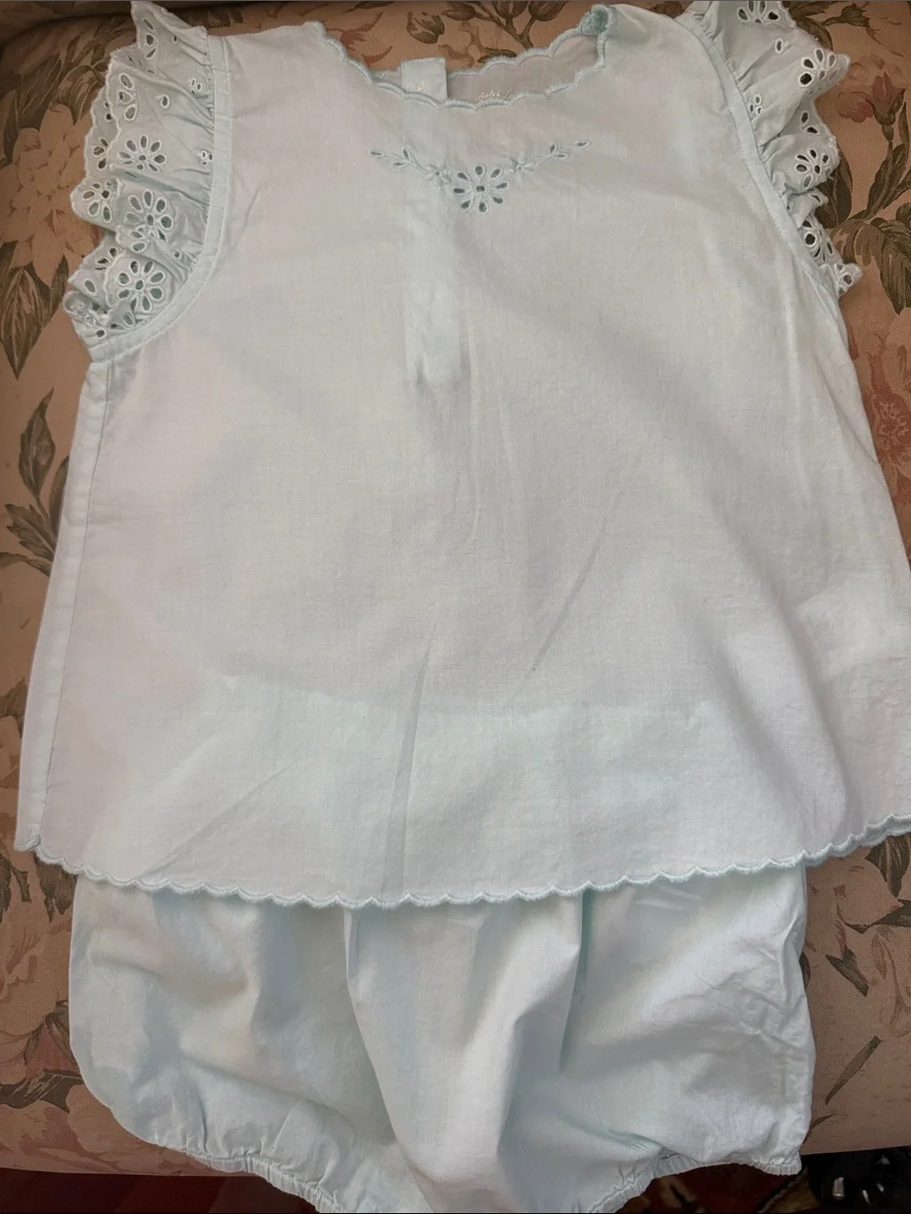 Ralph Lauren Light Blue Baby Two-Piece Set